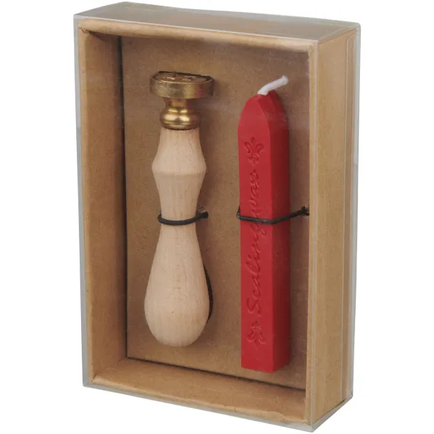 Waxed seal letter set - Bullet Natural