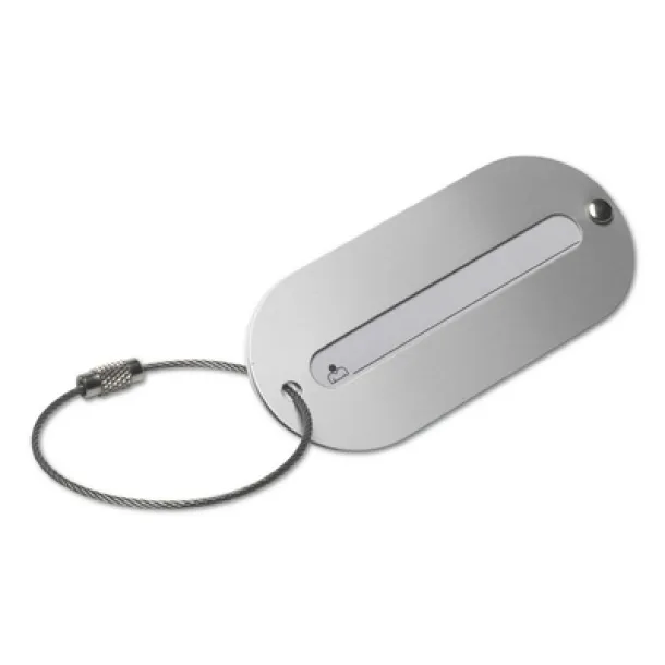  Luggage tag Srebrna
