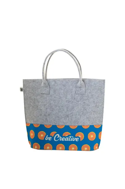 CreaFelt Shop C custom RPET shopping bag White Grey