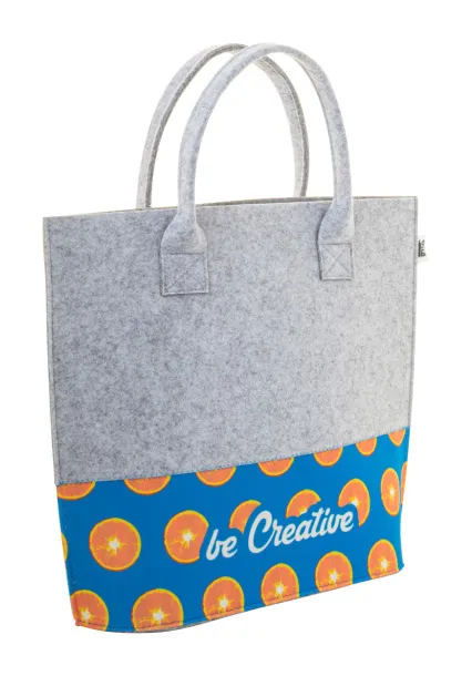 CreaFelt Shop C custom RPET shopping bag White Grey