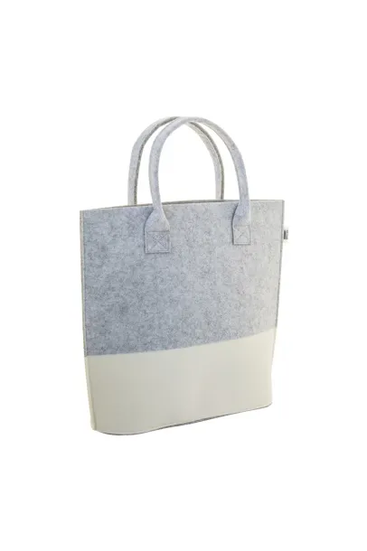 CreaFelt Shop C custom RPET shopping bag White Grey