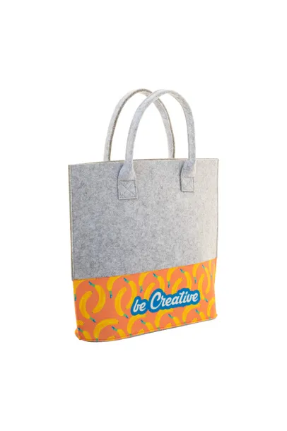CreaFelt Shop C RPET personalizirana torba za kupovinu Bijela Siva