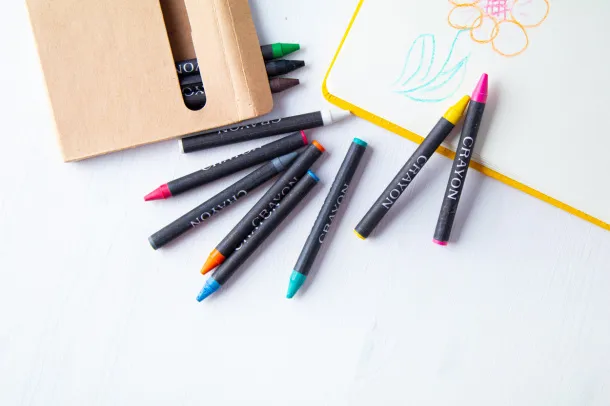 Lola set of 12 crayons Black Beige