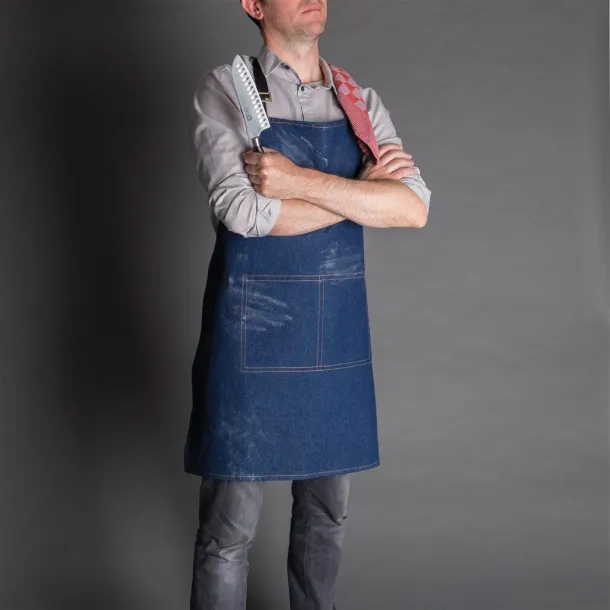  Deluxe denim apron Blue