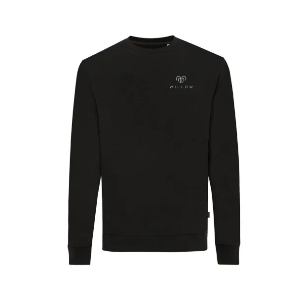  Iqoniq Zion unisex pulover od recikliranog pamuka, 340 g/m² - iqoniq Crna