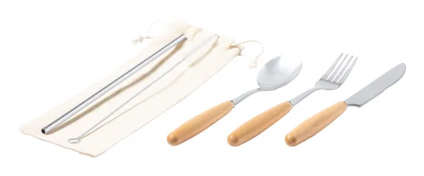 Woller cutlery set Silver Natural