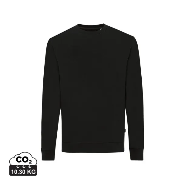  Iqoniq Zion unisex pulover od recikliranog pamuka, 340 g/m² - iqoniq Crna