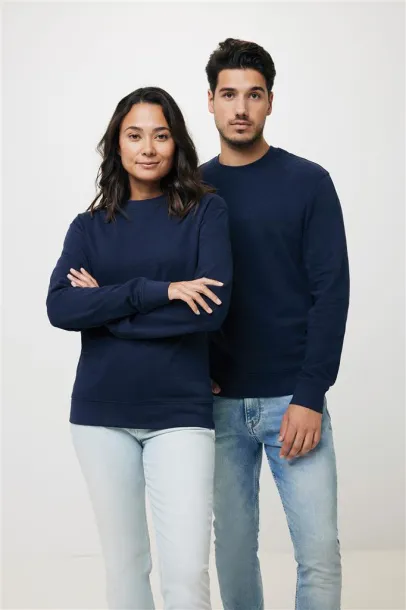  Iqoniq Zion unisex pulover od recikliranog pamuka, 340 g/m² - iqoniq navy