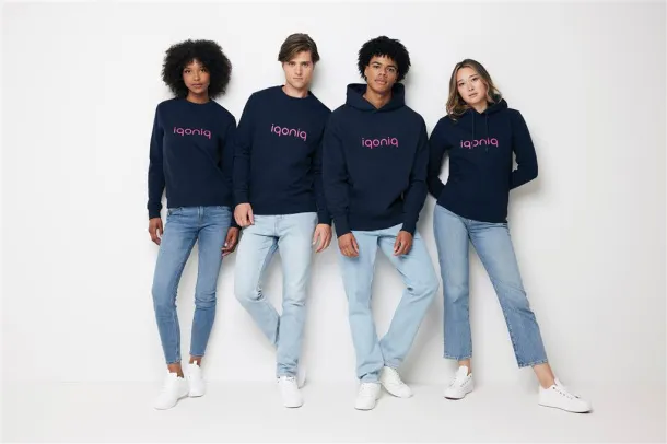  Iqoniq Zion unisex pulover od recikliranog pamuka, 340 g/m² - iqoniq navy