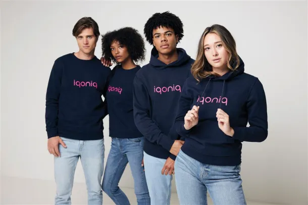  Iqoniq Zion unisex pulover od recikliranog pamuka, 340 g/m² - iqoniq navy