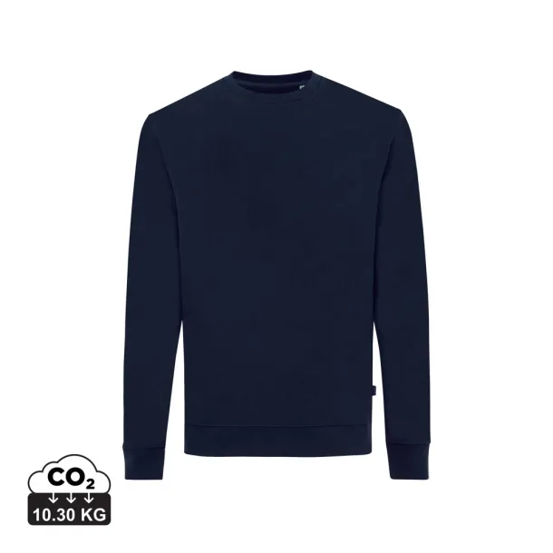  Iqoniq Zion unisex pulover od recikliranog pamuka, 340 g/m² - iqoniq navy