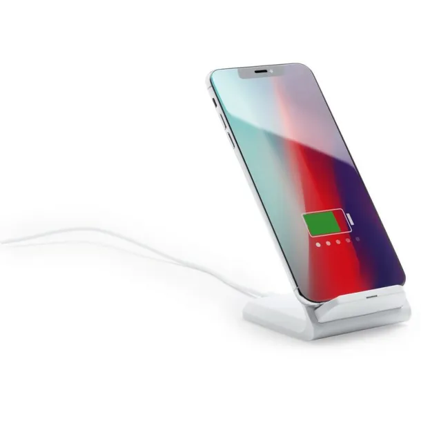  Wireless charger 10W, phone stand white