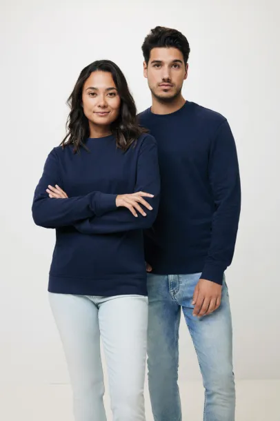  Iqoniq Zion unisex pulover od recikliranog pamuka, 340 g/m² - iqoniq navy