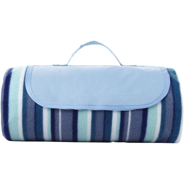 Riviera water-resistant picnic outdoor blanket - Bullet White Blue