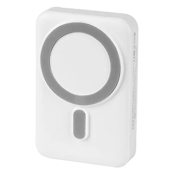 THOR PD Power bank s magnetom 10.000 mAh, bežični punjač, ​​15W White