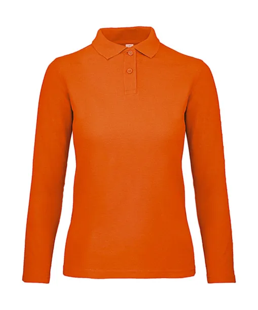  Ženska polo majica dugih rukava, 180 g/m² - B&C Narančasta