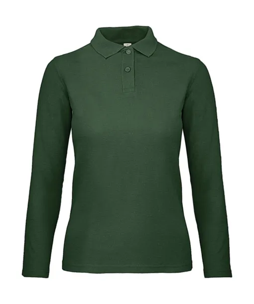  Ženska polo majica dugih rukava, 180 g/m² - B&C Zelena