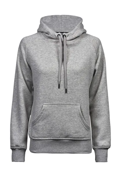  Ladies Hooded Sweat - Tee Jays Heather Grey