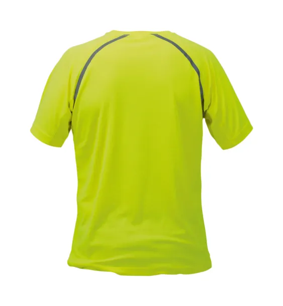 Fleser sport T-shirt fluorescent yellow Dark grey