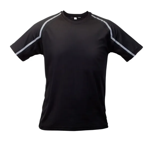 Fleser sport T-shirt Black Svijetlo grey