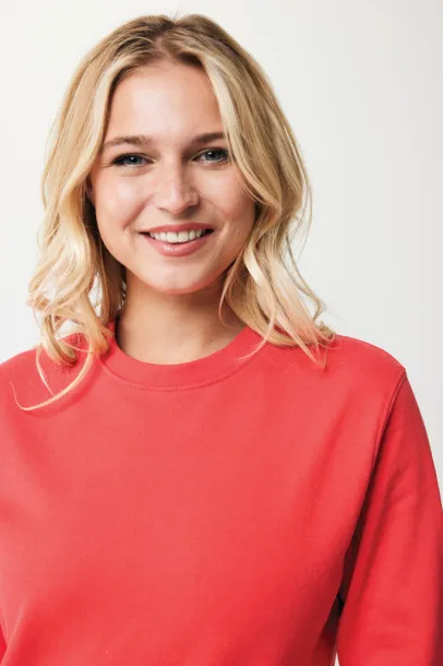  Iqoniq Zion recycled cotton crew neck - iqoniq luscious red