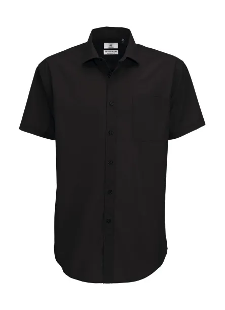  Smart SSL/men Poplin Shirt - B&C Black