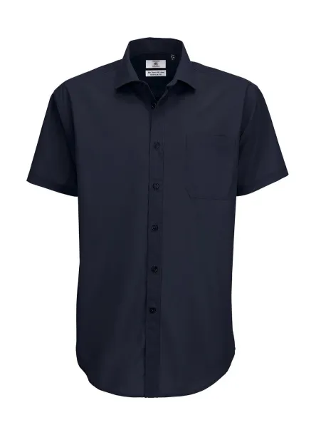  Smart SSL/men Poplin Shirt - B&C Navy