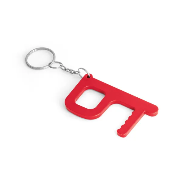 HANDY SAFE Antibacterial multifunction keyring Red