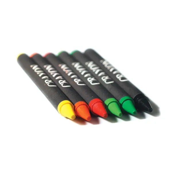 BRABO Carton of 6 wax crayons Multicolour