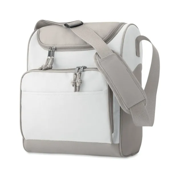 ZIPPER Cooler bag with front pocket White