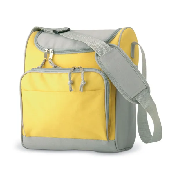 ZIPPER Cooler bag with front pocket Yellow