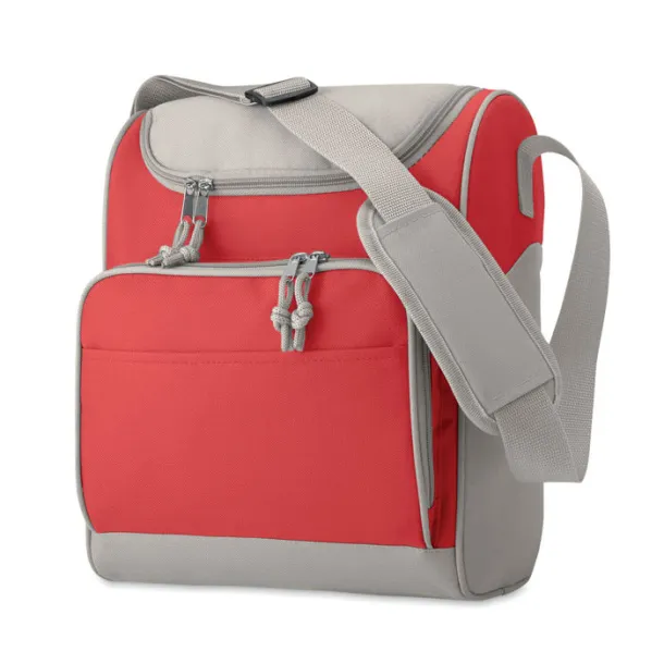 ZIPPER Cooler bag with front pocket Red