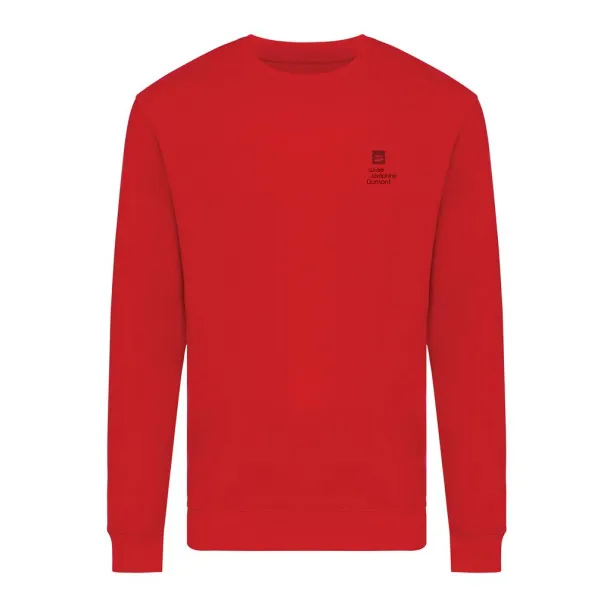  Iqoniq Zion unisex pulover od recikliranog pamuka, 340 g/m² - iqoniq Crvena