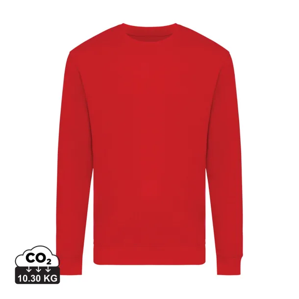  Iqoniq Zion unisex pulover od recikliranog pamuka, 340 g/m² - iqoniq Crvena