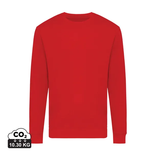  Iqoniq Zion unisex pulover od recikliranog pamuka, 340 g/m² - iqoniq Crvena