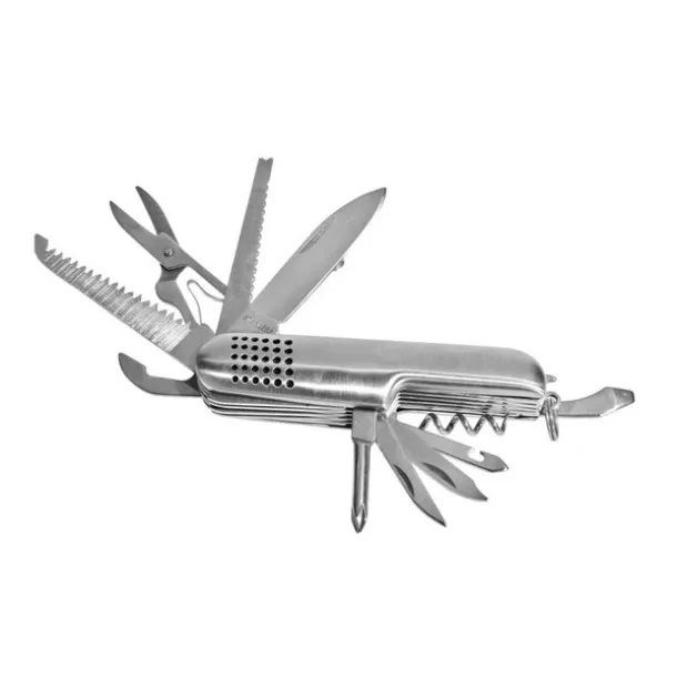 SINGEN pocket knife 13 functions Silver