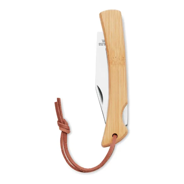 MANSAN Foldable knife in bamboo Wood