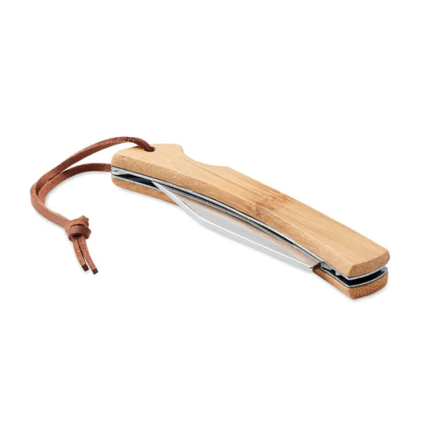 MANSAN Foldable knife in bamboo Wood