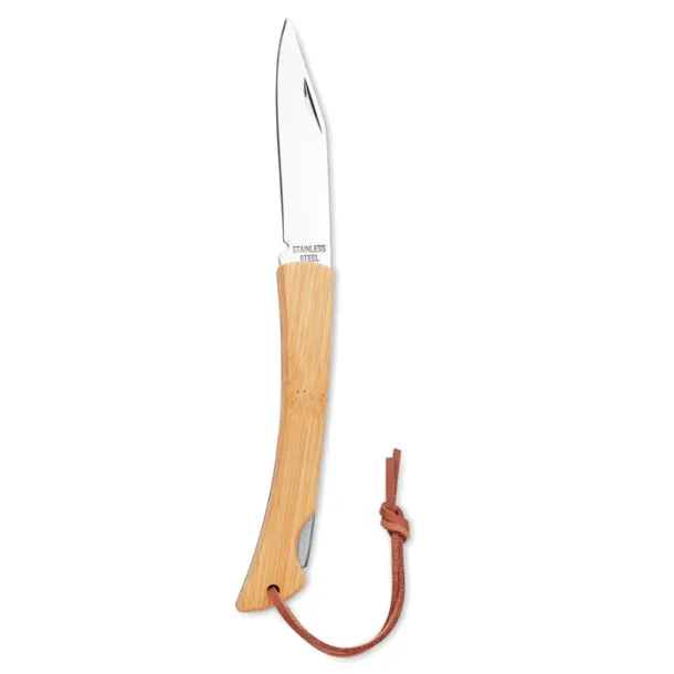 MANSAN Foldable knife in bamboo Wood