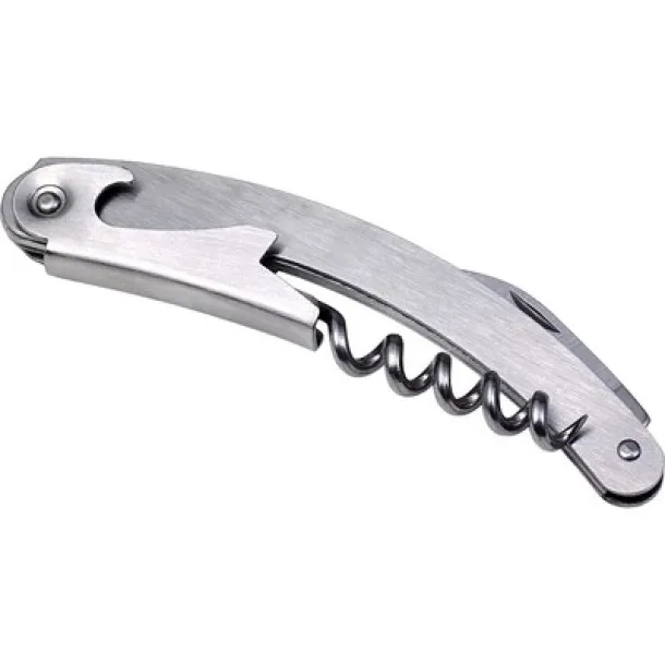  Waiter's knife, bottle opener, corkscrew, foil cutter Srebrna