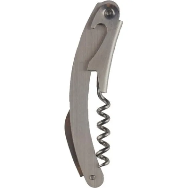  Waiter's knife, bottle opener, corkscrew, foil cutter silver