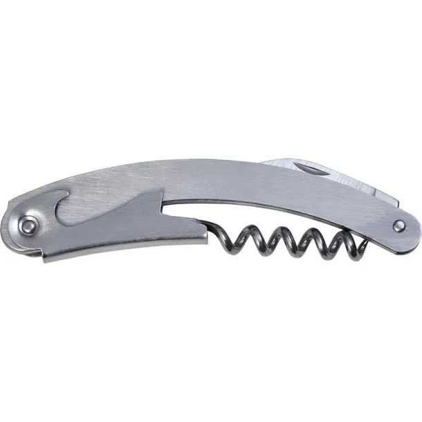  Waiter's knife, bottle opener, corkscrew, foil cutter Srebrna