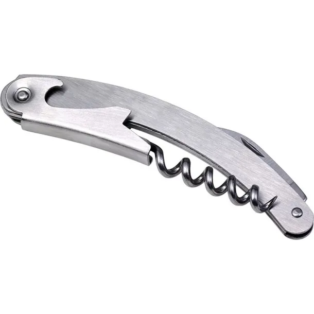  Waiter's knife, bottle opener, corkscrew, foil cutter Srebrna