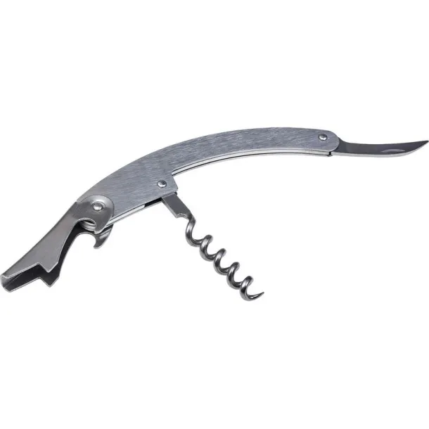  Waiter's knife, bottle opener, corkscrew, foil cutter Srebrna