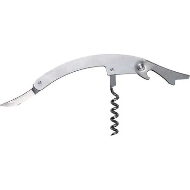  Waiter's knife, bottle opener, corkscrew, foil cutter Srebrna