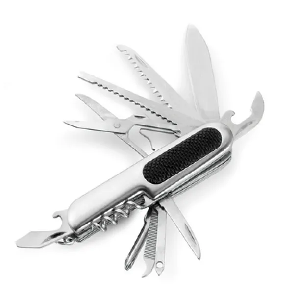  Multifunctional tool, pocket knife, 11 functions silver