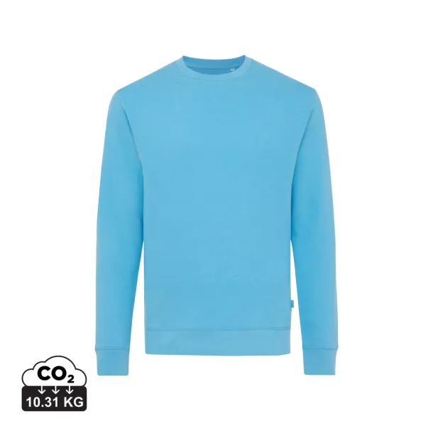  Iqoniq Zion unisex pulover od recikliranog pamuka, 340 g/m² - iqoniq tranquil blue