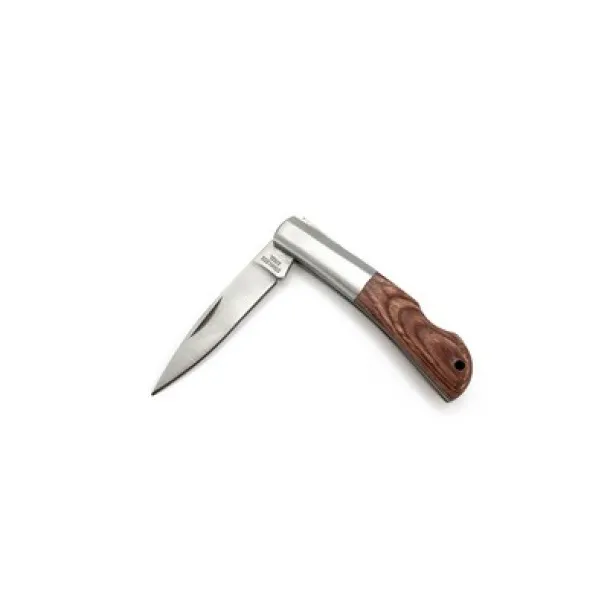  Pocket knife with safety lock wood