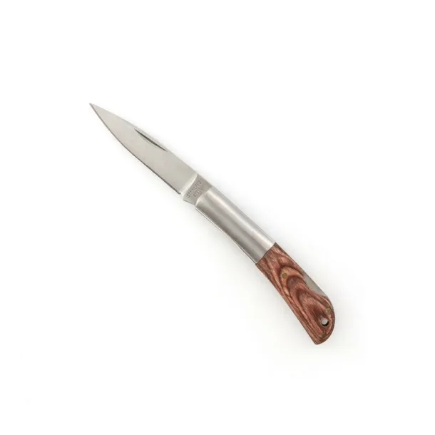  Pocket knife with safety lock wood