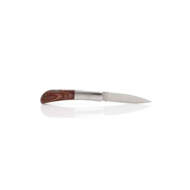  Pocket knife with safety lock wood